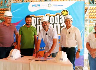 Governador Wanderlei Barbosa assina Ordem de Serviço de R$ 828 mil para reforma da Escola Estadual Beira Rio, em Luzimangues