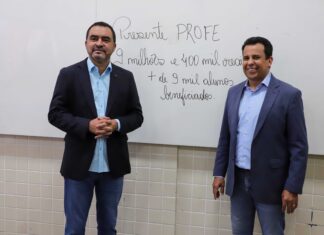 Governador Wanderlei Barbosa autoriza pagamento de R$ 9,3 milhões referente ao encerramento do ano letivo do Presente, Profe! com bonificação para mais de 9 mil estudantes